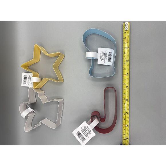 4 Pc 2022 Wondershop Target Stainless Steel Metal Christmas Cookie Cutters. NEW - Picture 7 of 7